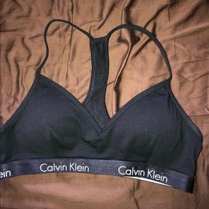 calvin klein v neck bra